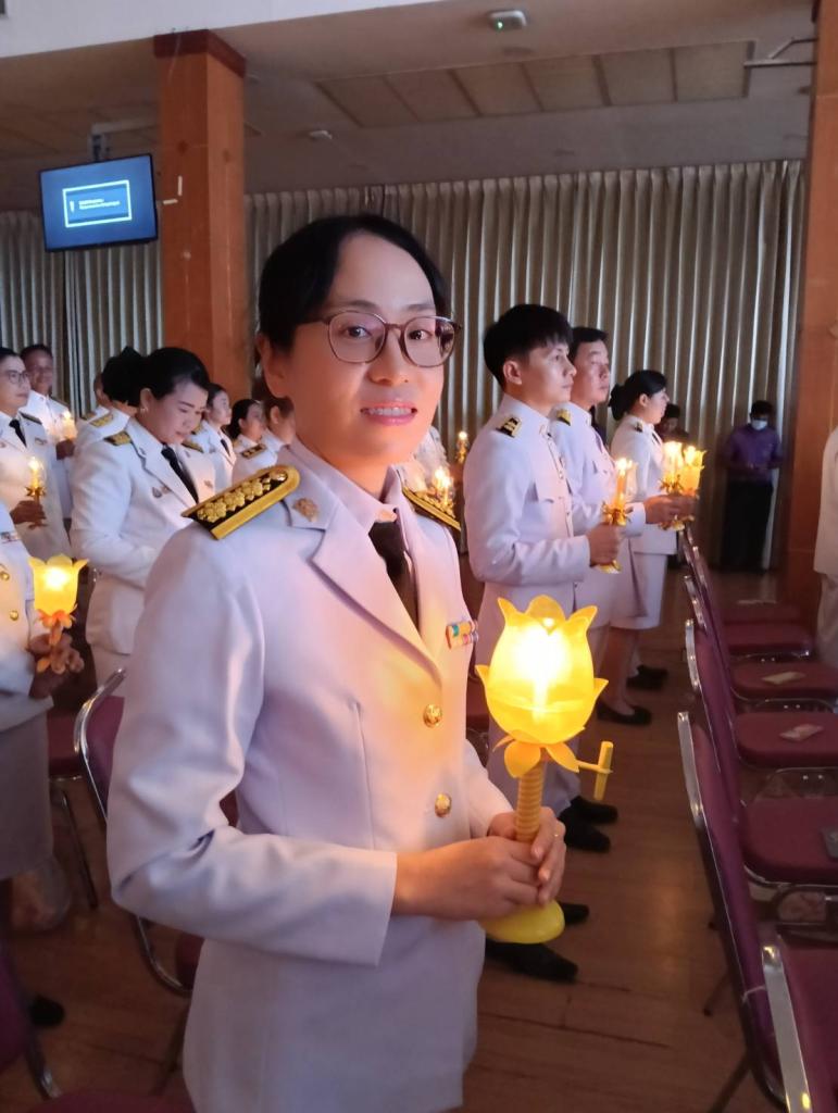 DIPROM Center 7 ร่วมพิธีถวายเครื่องราชสักการะและจุดเทียนชัยถวายพระพรชัยมงคล เนื่องในโอกาสวันเฉลิมพระชนมพรรษา  สมเด็จพระนางเจ้าสุทิดา พัชรสุธาพิมลลักษณ พระบรมราชินี