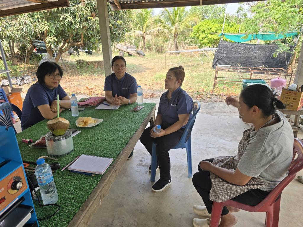DIPROM Center 7 ลงพื้นที่ติดตามผลการดำเนินกิจกรรมยกระดับมูลค่าเพิ่มผลิตภัณฑ์เกษตรแปรรูป ณ จังหวัดยโสธร