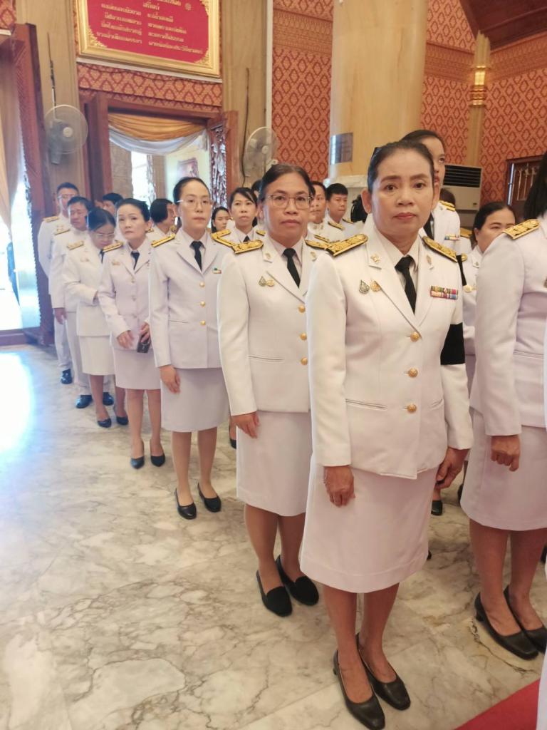 DIPROM Center 7 เข้าร่วมพิธีถวายน้ำสรงพระศพและพิธีลงนามถวายความอาลัย เบื้องหน้าพระรูปสมเด็จพระเจ้าลูกเธอ เจ้าฟ้าพัชรกิติยาภา นเรนทิราเทพยวดี กรมหลวงราชสาริณีสิริพัชร มหาวัชรราชธิดา