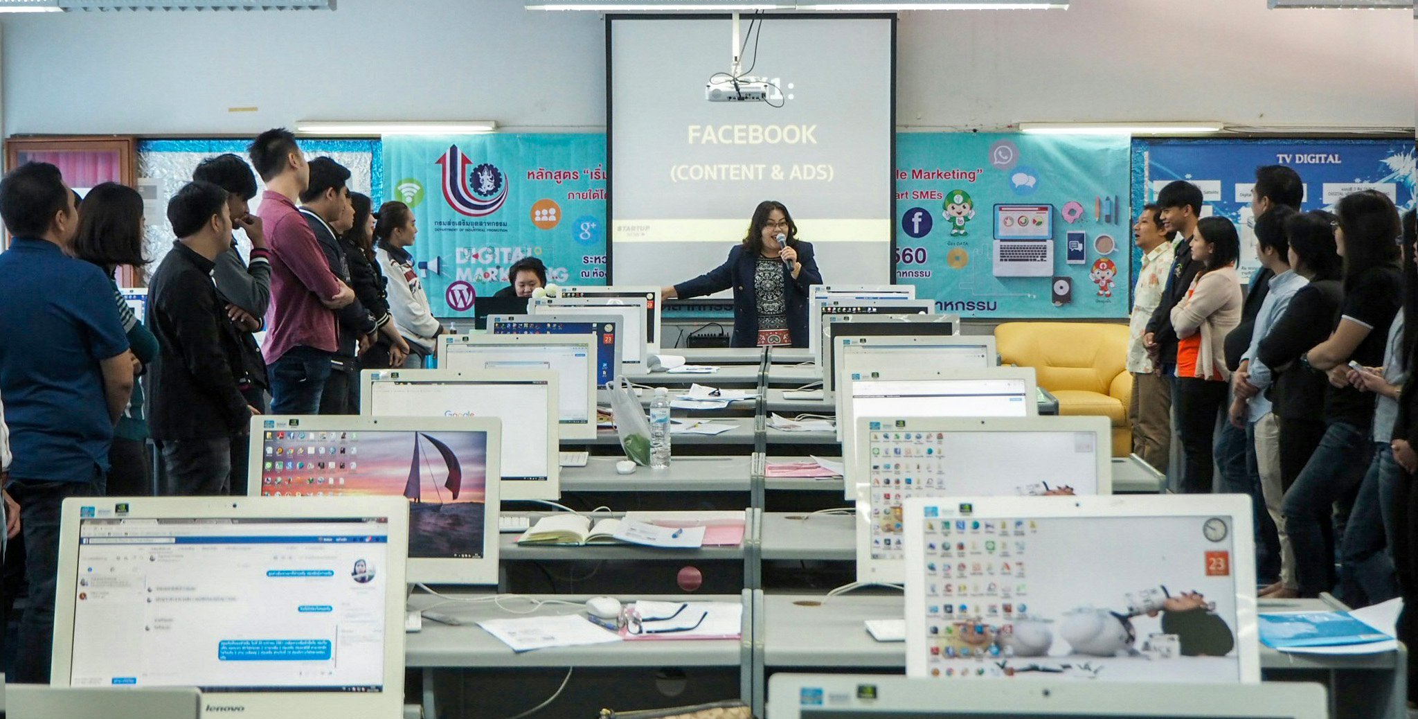 รุ่นที่ 2 เริ่มแล้ว กับหลักสูตร เริ่มต้นทำการตลาดออนไลน์ด้วย Facebook & Google Marketing