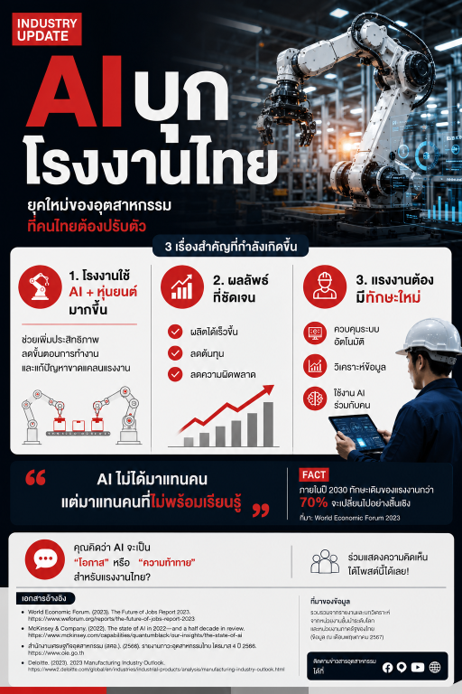 AI กำลังเปลี่ยนโฉมโรงงานไทย