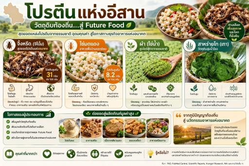โปรตีนแห่งอีสาน" จากภูมิปัญญาท้องถิ่น...สู่โอกาสของอุตสาหกรรมอาหารแห่งอนาคต