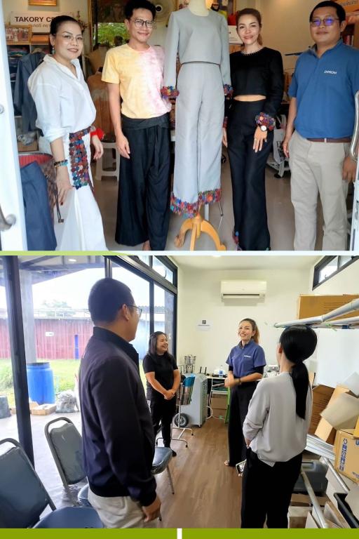 DIPROM Center 7 ติดตามผลการดำเนินงาน กิจกรรมการยกระดับผ้าถิ่นไทยด้วยดีไซน์ร่วมสมัย (Modern Thai Fabrics) และ กิจกรรมการเสริมความแข็งแกร่ง SMEs (ReBoost) จังหวัดศรีสะเกษ