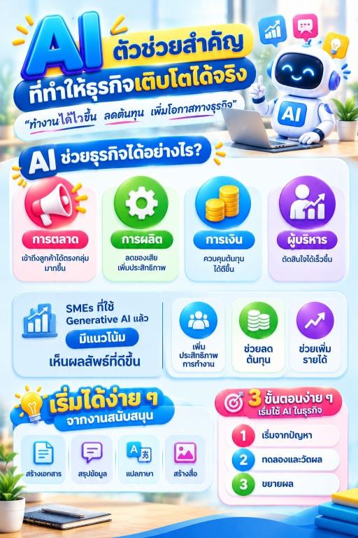 AI ไม่ใช่เรื่องของบริษัทใหญ่อีกต่อไป! ผลสำรวจ OECD ชี้ SMEs หันมาใช้ Generative AI กันมากขึ้น